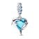 Pandora 793924C01 Silver Dangle Charm Blue Murano Glass Dolphins 1