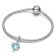 Pandora 793924C01 Silver Dangle Charm Blue Murano Glass Dolphins 3