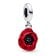 Pandora 793917C01 Charm-Anhänger Silber Rote Blume 1
