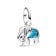 Pandora 793858C01 Mini Dangle Charm Silver Turquoise Elephant 1