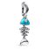 Pandora 793894C01 Silver Dangle Charm Turquoise Fishbone 1