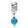 Pandora 793901C01 Dangle Charm Silver Turquoise 2