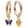 Pandora 28909 Damen-Schmuckset Creolen Schmetterling und Herz Goldfarben 1