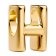 Pandora 763954C00 Mini Charm Letter H Gold Tone 1