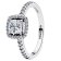 Pandora 193555C02 Damen-Ring Silber Funkelndes Quadrat Heiligenschein 1
