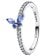 Pandora 194269C01 Damen-Silberring Funkelnder Schmetterling Blau 1