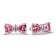 Pandora 294265C01 Ladies' Stud Earrings Silver Bow Pink 1