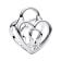 Pandora 794358C00 Charm Silver Openwork Heart Padlock 1