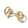 Pandora 264359C00 Damen-Ohrringe Creolen Herz Goldfarben 1