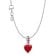 Pandora 21528 Damen-Kette Silber Geschenkset Rotes Muranoglas Herz 1