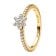 Pandora 164499C01 Damenring Funkelnde Blume Goldfarben 1