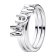 Pandora 194458C01 Damenring Silber Buchstaben Mum 1