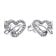 Pandora 294476C01 Damenohrringe Silber Verschlungenes Herz & Schmetterling 1