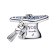 Pandora 21757 Damenarmband Starterset Silber Funkelnder Blauer Absolventen-Hut 2