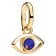 Pandora 764609C01 Mini Charm-Anhänger Goldfarben Böser Blick Blau 1