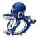 Pandora 794706C01 Charm Silber Blauer Oktopus 1