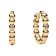 Pandora 264823C01 Damen-Ohrringe Goldfarben Huggies mit Kugeln 1