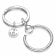 Pandora 51525-H Key Ring with Letter Pendant H Image 4
