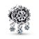 Pandora 792367C01 Silver Charm Icy Snowflake Drop Image 1
