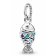 Pandora 51162 Silver Ladies' Necklace Blue Fish Image 2