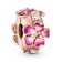 Pandora 788099CZ Clip Charm Pink Peach Blossom Flower Image 1