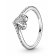Pandora 199302C01 Silver Ladies´ Ring Sparkling Wishbone Heart Image 1