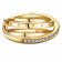 Pandora 169057C01 Ladies' Ring Crossover Pavé Triple Band Gold Tone Image 2