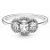Pandora 190049C01 Silver Ring for Women Three Stone Vintage Image 2