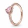 Pandora 188421C04 Damen-Ring Erhabenes Herz Rosé Bild 1