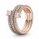 Pandora 180051C01 Women's Ring Triple Spiral Rose Gold Tone Image 1