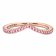 Pandora 186316C02 Ladies' Ring Wish Sparkling Pink Rose Gold Tone Image 2