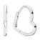 Pandora 298307C00 Ladies´ Earrings Asymmetrical Heart Image 1