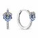 Pandora 290775C01 Damen-Ohrringe Silber Creolen Blaues Stiefmütterchen Bild 1