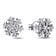 Pandora 292370C01 Ladies' Ear Studs Sparkling Snowflake Silver Earrings Image 1