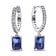 Pandora 292381C01 Damen-Ohrhänger Blaues Rechteckiges Funkeln Ohrringe Bild 1