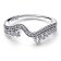 Pandora 192543C01 Women's Silver Ring Sparkling Asymmetric Wave Image 2