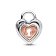 Pandora 782505C00 Charm Two-Tone Splittable Heart Padlock Image 2