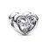 Pandora 792493C01 Silver Charm Radiant Heart & Floating Stone Image 1