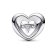Pandora 792493C01 Silver Charm Radiant Heart & Floating Stone Image 2