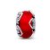 Pandora 792497C01 Silver Charm Frosted Red Murano Glass & Hearts Image 2