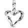 Pandora 15082 Women's Necklace 925 Silver Wire Heart Image 2