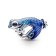Pandora 792701C01 Charm Silver Metallic Blue Gecko Image 1