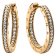 Pandora 262738C01 Women's Hoop Earrings Logo & Pavé Gold Tone Image 1
