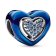 Pandora 792750C01 Bead Charm Silver Blue Spinnable Heart Image 1