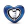 Pandora 792750C01 Bead Charm Silver Blue Spinnable Heart Image 3