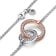Pandora 382778C01-45 Women's Necklace Two Tone Intertwined Circles Image 3