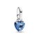 Pandora 793042C02 Pendant Silver Blue Chacra Heart Image 1