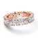 Pandora 183021C01 Ladies' Ring Alternating Sparkling Band Rose Gold Tone Image 2