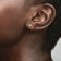 Pandora 263003C01 Women's Stud Earrings Triple Stone Heart Gold Tone Image 2