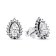 Pandora 292834C01 Ladies' Stud Earrings Silver Sparkling Pear Halo Image 1